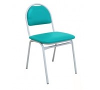 Стул на металлическом каркасе мягкий